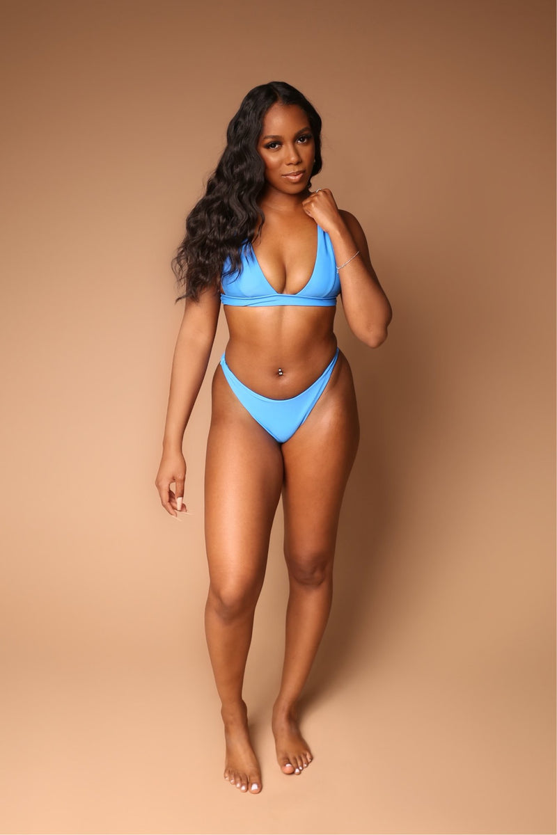 Sara - Blue – Drenched Swimwear